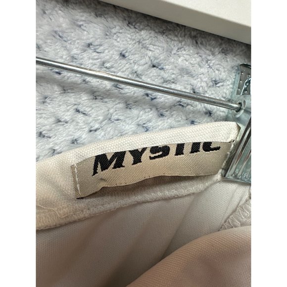 Mystic Strapless A Line Dress Womens Black White Lace Bodice Colorless Flowy - Picture 10 of 14